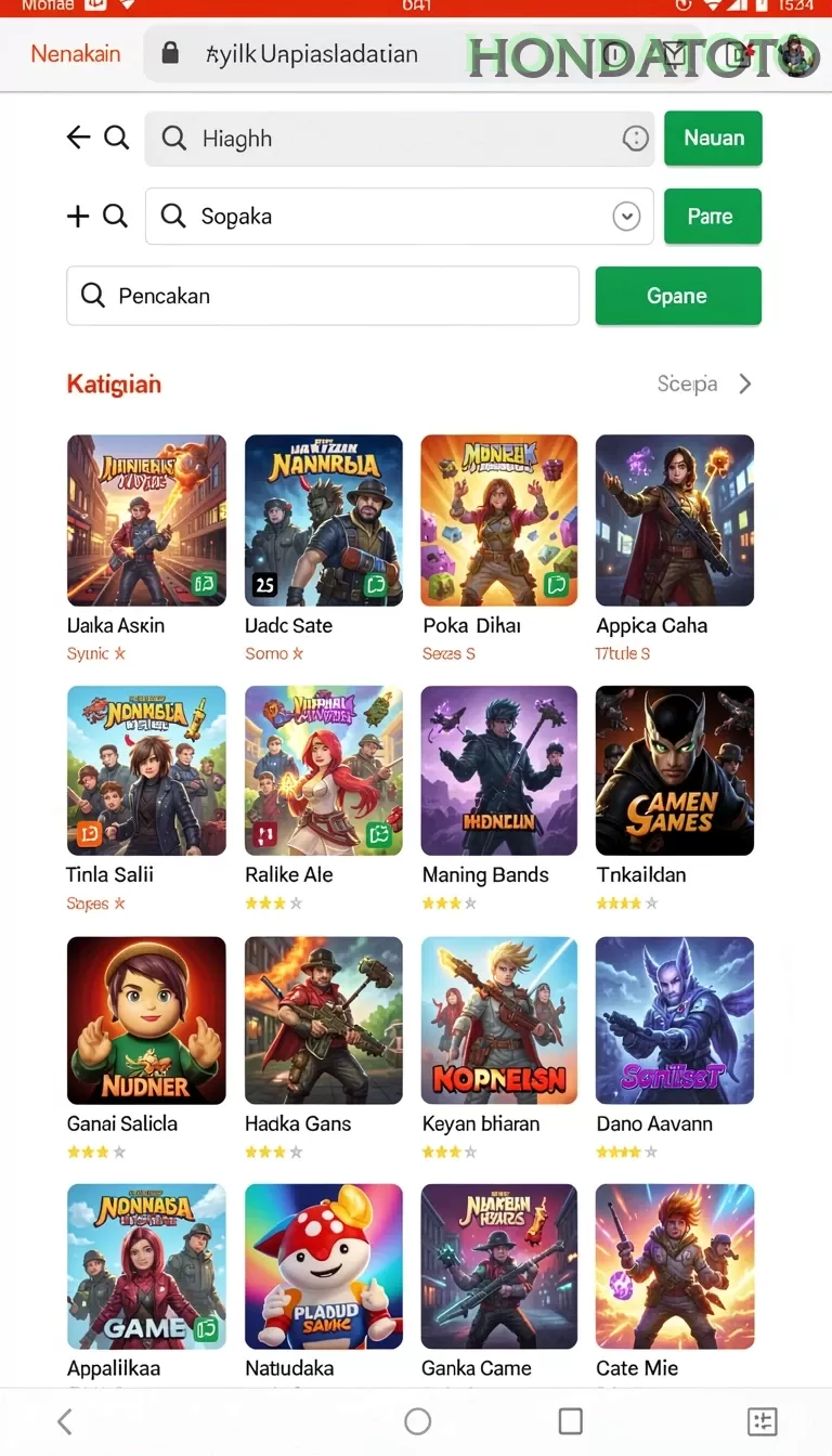 Pratinjau antarmuka hondatoto — aplikasi APK resmi Android v2.5.6